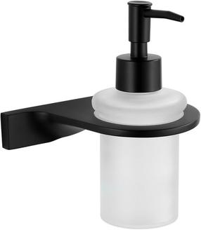Sieninis skysto muilo dozatorius Mexen Rino, juodas, 0.180 l