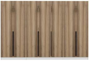 Prieškambario spinta Kalune Design Noah 8281, riešuto, 35 cm x 315 cm x 210 cm