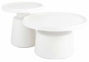 Kavos staliukų komplektas Rodos, šviesiai pilka, 70 cm x 70 cm x 40 cm, 2 vnt.