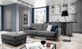 Sofa Bellis Nube 4, pilka, 90 x 220 cm x 83 cm