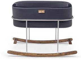 Lopšys kūdikiams viengulė Kalune Design Hier 676HDS1134, juoda/chromo, be patalynės dėžės, su čiužiniu