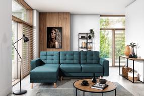 Kampinė sofa Asgard L Monolith 76, šviesiai žalia, 162 x 248 cm x 93 cm