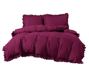 Patalynės užvalkalų komplektas PGR-01, bordo, 160 x 200 cm