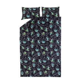 Patalynės užvalkalų komplektas Domoletti Akcent, juodas/žalias, 160 x 200 cm