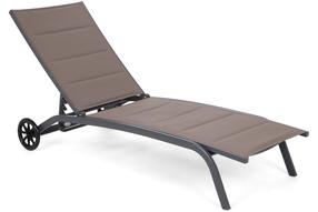 Gultas Ibiza 850579, rudas/pilkas, 192 cm x 67 cm x 30 cm