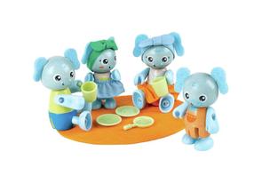 Figūrėlių rinkinys Hape Elephant Family E3527 Įvairių spalvų