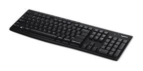 Klaviatūra Logitech K270 INT, EN, juoda, belaidė