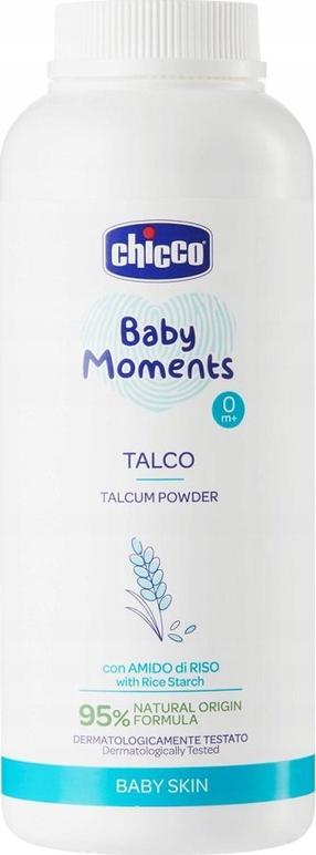 Vaikiška pudra, nuo vystyklų bėrimo, vaikams Chicco Baby Moments, 150 g