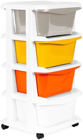 Lentyna ModernHome, balta/įvairių spalvų, 36 cm x 35.5 cm x 74 cm