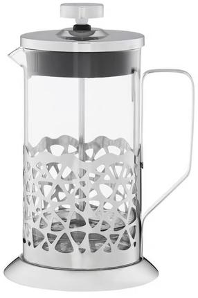  Kavinukas French Press Ambition Larissa, 0.6 l, sidabro