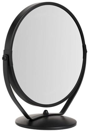 Kosmetinis veidrodis Homla Makeda, pastatomas, 21.5 cm x 23 cm, juoda