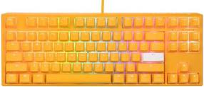 Klaviatūra Ducky One 3 Yellow One 3 Yellow TKL Cherry MX Red, Anglų (US), balta/geltona