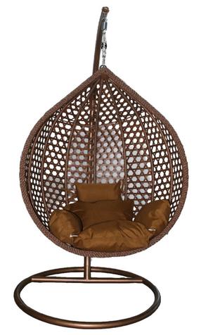 Pakabinamas krėslas Besk, rudas