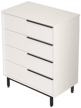 Komoda Kalune Design ON17-W, balta/juoda, 74.8 cm x 44.5 cm x 95.1 cm