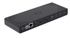 Jungčių reguliatorius i-Tec Triple Display Docking Station, juoda