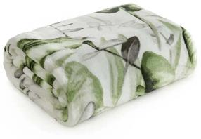 Pledas Ellen, baltas/žalias, 150 cm x 200 cm