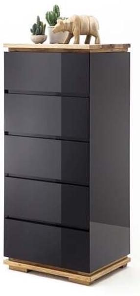 Stalčių blokai MCakcent Chiaro 48447AS1, juoda/rusva, 40 cm x 51 cm x 115 cm