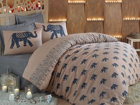 Vaikiškas patalynės užvalkalų komplektas Mijolnir Fil 143EPJ1639, mėlyna/ruda, 200 x 220 cm