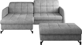 Baldų komplektas Lorelle & Pouf Left Dora 90, vidaus, pilkas