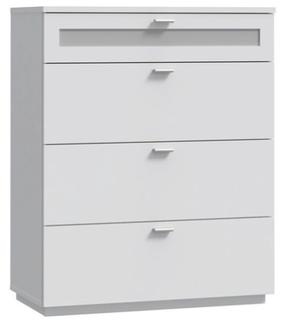 Komoda Forte Nexus NXSK22-Z12MG06, balta, 40 cm x 79.9 cm x 98.8 cm