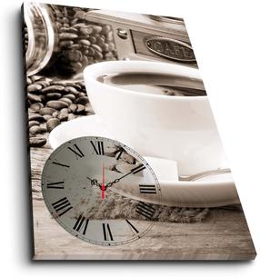 Laikrodis - paveikslas Wallity Canvas 5070CS-69, balta/smėlio, 70 cm x 45 cm