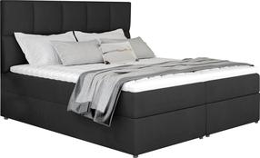 Lova dvigulė continental Glossy Monolith 97, 165 x 200 cm, tamsiai pilka, su čiužiniu, su grotelėmis