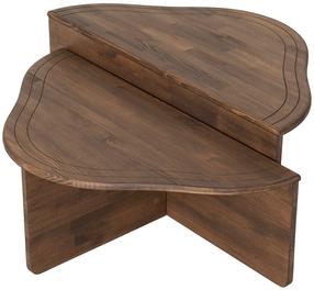 Kavos staliukas Kalune Design Altopiano, riešuto, 90 cm x 45 cm x 40 cm