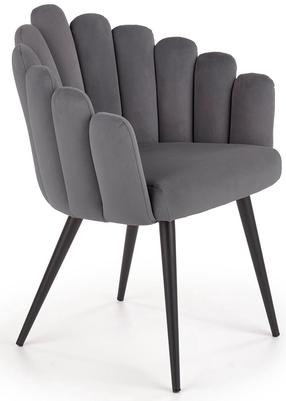 Krėslas K410, pilkas, 62 cm x 62 cm x 85 cm