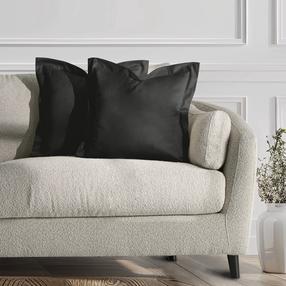 Pagalvės užvalkalas Restilo Velvet, pilka, 45 cm x 45 cm, 2 vnt.