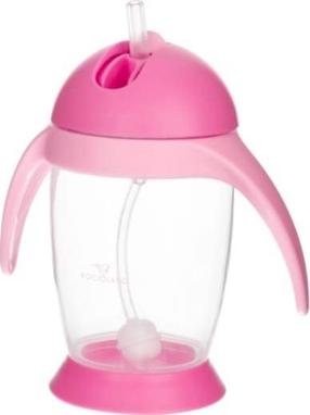 Vaikiškas puodelis Bocioland Penguin BOC000082, 300 ml, 6+ mėn., plastikas, rožinė