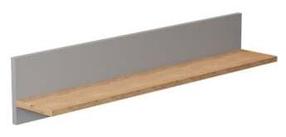 Sieninė lentyna Kocot Kids Denver PODV_SZ, pilka, 100 cm x 17.8 cm x 20 cm