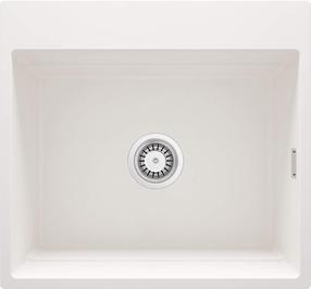 Virtuvinė plautuvė Deante Magnetic, granitas, 56 cm x 52 cm x 22 cm, alabaster