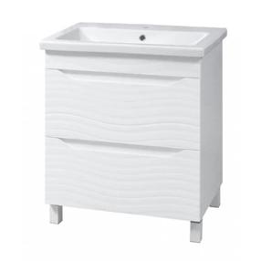 Vonios spintelė su praustuvu Sanservis Atlanta Como 70, balta, 45 cm x 70 cm x 82 cm