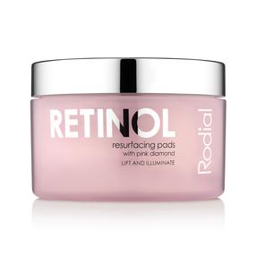 Veido prausiklis Rodial Pink Diamond Retinol Resurfacing Pads, 67 ml