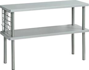 Virtuvės lentyna Kesper, pilka/chromo, 55 cm x 20 cm x 38 cm