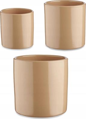 Vazonų rinkinys Ibergarden, keramika, smėlio, 3 vnt.