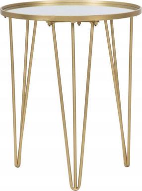 Kavos staliukas Ferretti, aukso, 40 cm x 40 cm x 50 cm