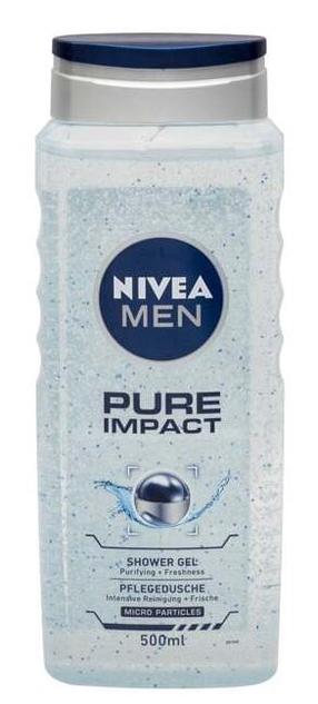 Kūno prausimosi želė Nivea Men Pure Impact, 500 ml