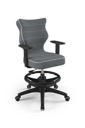 Darbo kėdė Duo Jasmine 33, 64 x 64 x 102.5 cm, juoda/tamsiai pilka