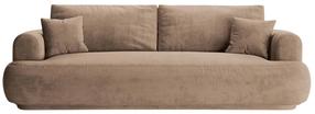 Sofa-lova Micadoni Ella Vog3, tamsaus smėlio spalva, 271 x 108 cm x 94 cm