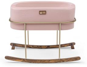 Lopšys kūdikiams viengulė Kalune Design Hier 676HDS1137, aukso/rožinė, be patalynės dėžės, su čiužiniu