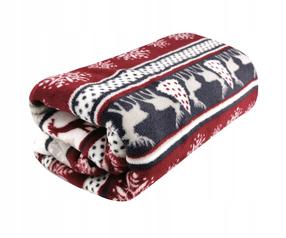 Pledas Novel 09, baltas/raudonas/pilkas, 150 cm x 200 cm