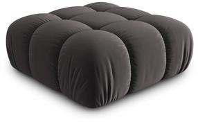 Pufas Micadoni Home Bellis Velvet, tamsiai pilka, 94 cm x 94 cm x 39 cm