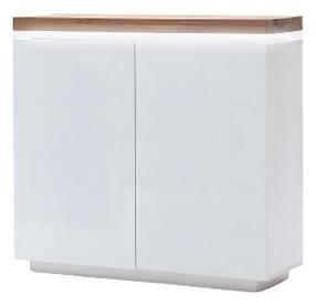 Komoda MC Akcent Romina, ąžuolo/balta, 40 cm x 120 cm x 114 cm
