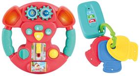 Edukacinis vairas, su priedais PlayGo Activity 2459, raudona/žalia