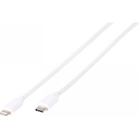 Kabelis Vivanco USB Type-C, Lightning, 0.5 m, balta