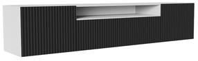 Televizoriaus spintelė ADRK Noemi, baltas/juodas, 200 cm x 41 cm x 50 cm
