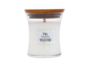 Žvakė, aromatinė WoodWick White Tea&Jasmine Mini Core, 30 h, 85 g, Balta