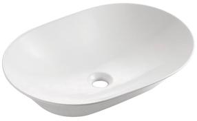 Vonios praustuvas Toulouse N, keramika, 59 cm x 42 cm x 14 cm, balta