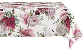 Staltiesė stačiakampė Mariall OM01-2, balta/bordo/rožinė, 150 x 300 cm